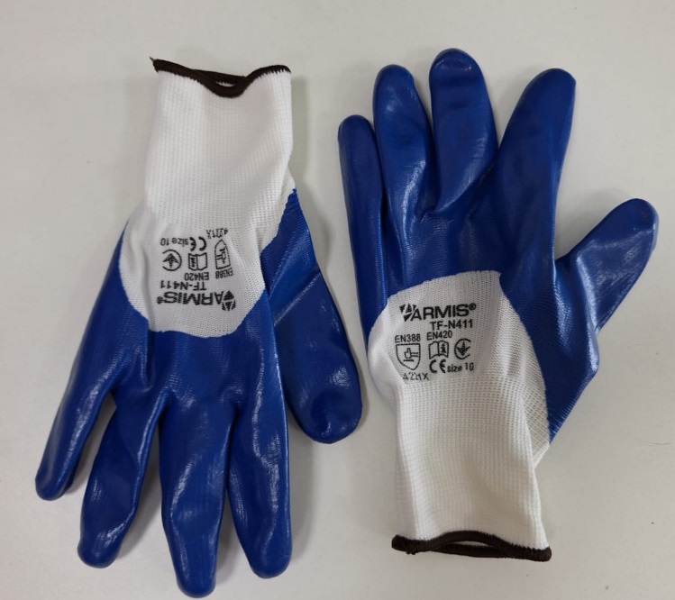 Рукавички з нітріловим покриттям 3/4 ARMIS артикул TF-N411